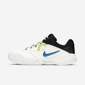 Chaussure De Tennis Nike NikeCourt Lite 2 Blanche 7512-890 White/Hot Lime/Light Solar Flare Heather/Neo Turquoise Homme | CLO-93783091